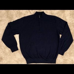 L.L Bean quarter zip sweater, Large. Like new.